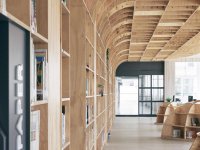 图书馆阅读空间室内展览展示效果-第