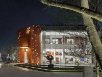 极简红砖格调十足艺术馆室内空间展示效果-1543-01