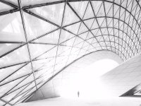 当代艺术馆室内空间展览展示效果-1563-11