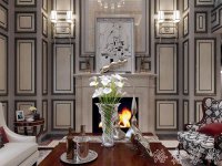美式风格别墅室内装修装饰效果展示-1018-09