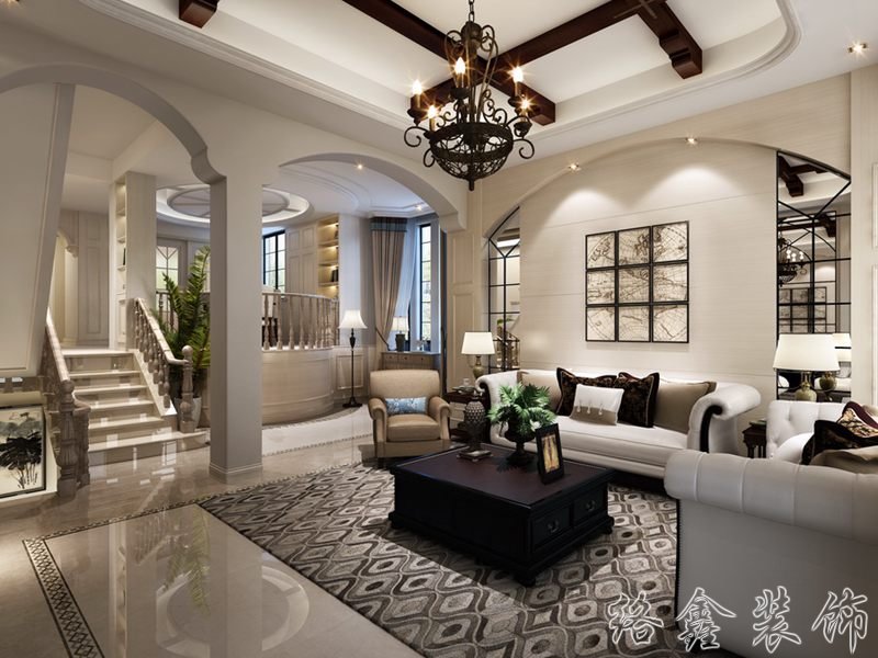 欧式风格别墅室内装修装饰效果展示-第1026期