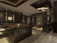 中式风格会所室内装修装饰设计效果-1165-05