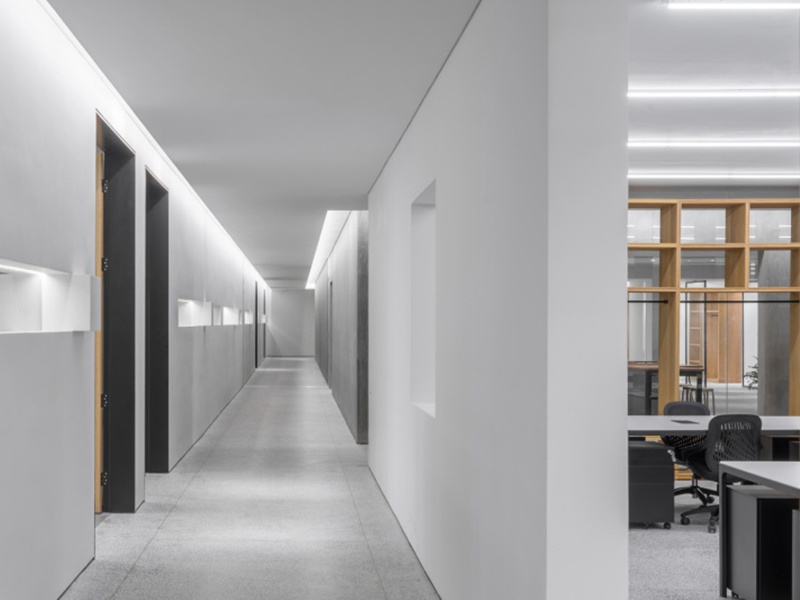 极简重线条风办公室装修装饰设计-第1530期