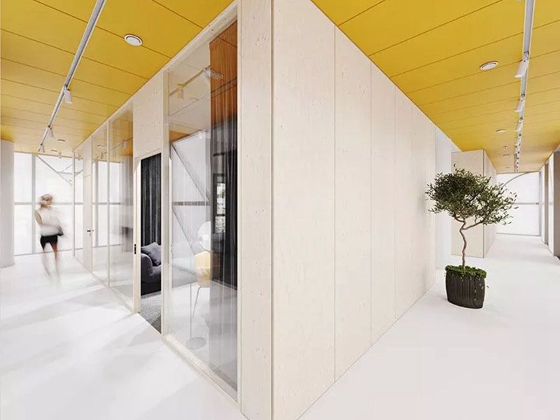 简约白中色彩办公室装修装饰设计-第1535期