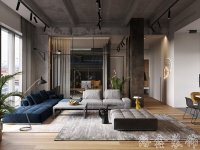 工业风格家居装修装饰室内设计效果-A507-3