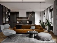 混搭风格家居装修装饰室内设计效果-A602-1