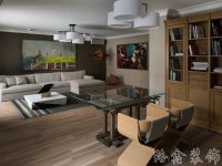 混搭风格家居装修装饰室内设计效果-A607-4