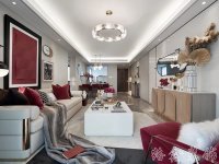 现代风格家居装修装饰室内设计效果-A8016-1