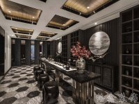 中式风格家居装修装饰室内设计效果-H806-5