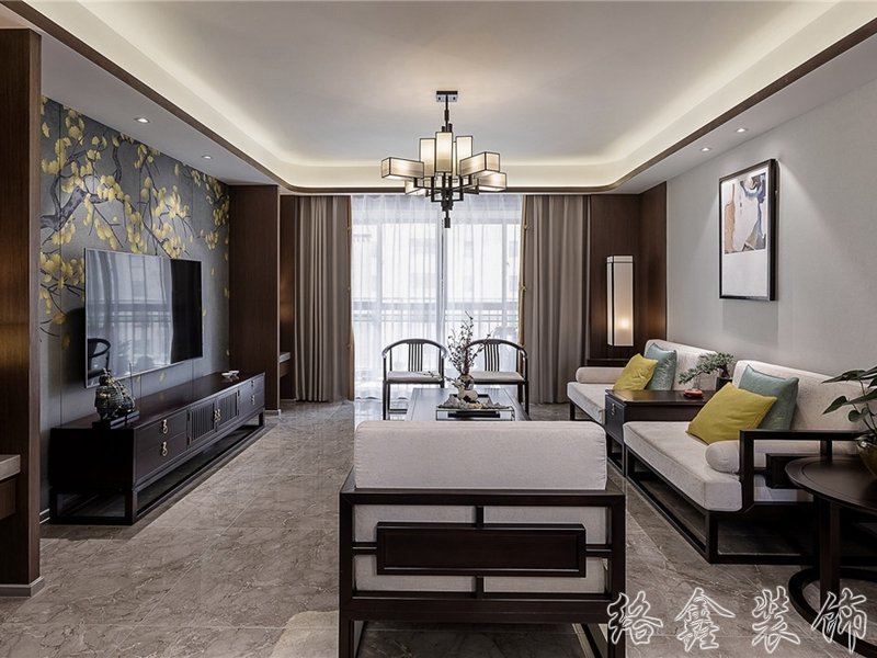 中式风格家居装修装饰室内设计效果-H814